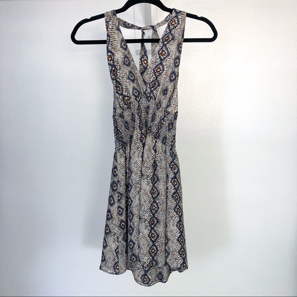 Parker silk snake print halter dress size S - Picture 1 of 6